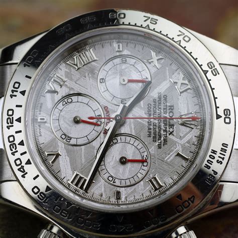 white gold daytona meteorite dial